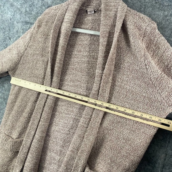 Barefoot Dreams Cali Cardigan Small Beige Tan CozyChic Lite Long Sleeve Knit - Picture 4 of 9